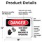 Signmission Stay Away When Machine Is Operating Danger Sign, Vinyl Decal, 18in W x 12in L, 2PK OS-2PACK-DS-D-1218-L-1700 - alternate 5